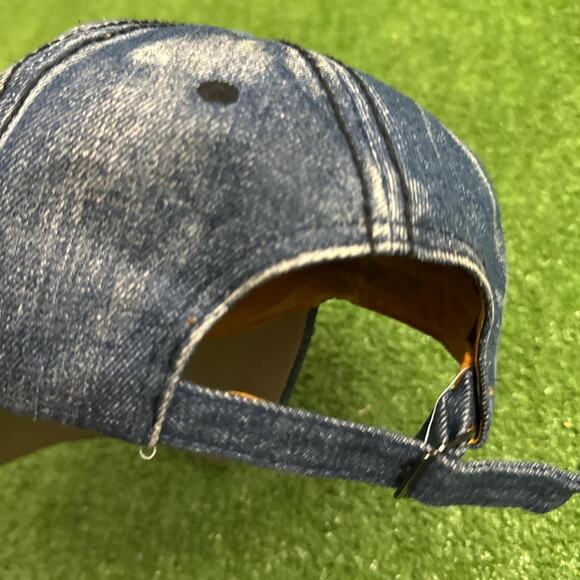 Vintage Rhinestone Crown Denim Cap - Picture 3 of 3